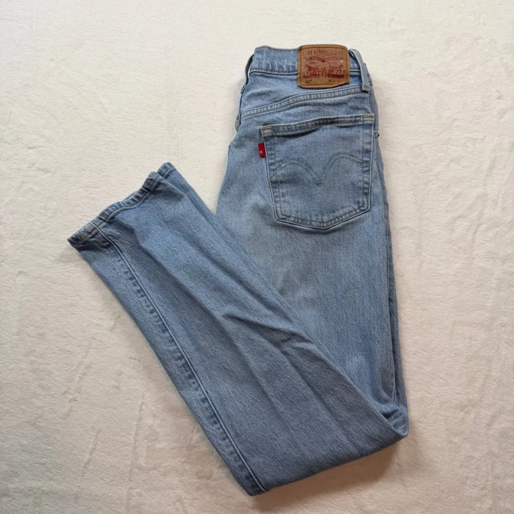 Levi's 501 Original Fit Jeans Men W26 L30 Blank Red Tag Excellent Straight Leg‎